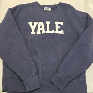 Lee Men's Dark Blue Crewneck Yale Sweater